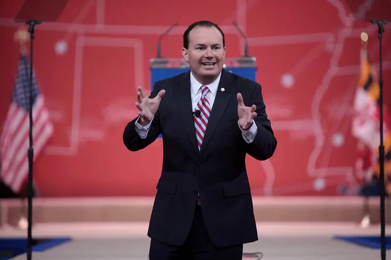 O senador dos EUA Mike Lee, do Partido Republicano, pelo Estado de Utah