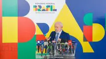 Presidente da República, Luiz Inácio Lula da Silva, durante coletiva à imprensa, no Palácio do Planalto, em Brasília