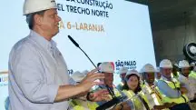 Chegada da Tuneladora à Estação Brasilândia da Linha 6-Laranja, em 04/02/2025