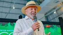 Presidente da República, Luiz Inácio Lula da Silva, durante Cerimônia de divulgação dos investimentos do governo para a COP30