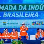 Presidente da República, Luiz Inácio Lula da Silva, durante cerimônia de retomada da indústria naval e offshore brasileira no âmbito do Programa de Renovação da Frota Naval do Sistema Petrobras