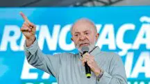 Presidente da República, Luiz Inácio Lula da Silva, durante cerimônia de assinatura do contrato de navios da Transpetro pelo Programa de Renovação da Frota Naval do Sistema Petrobras