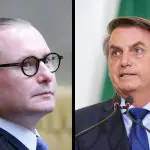 À esquerda, o ministro do STF Cristiano Zanin; à direita, o ex-presidente Jair Bolsonaro
