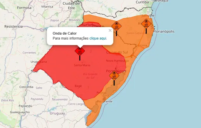 Alerta do Inmet para onda de calor 