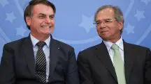 Jair Bolsonaro e Paulo Guedes, em foto quando estavam no governo: ex-presidente quer economista na disputa por cadeira em Minais Gerais | Foto: Reprodução/Redes sociais
