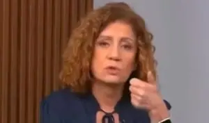 A analista de economia Miriam Leitão, durante o programa Conexão, da GloboNews: comentário confuso e cardápio alternativo para a população | Foto: Reprodução/Instagram