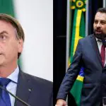 À esquerda, ex-presidente Jair Bolsonaro. À direita, deputado federal Guilherme Boulos (Psol-SP)