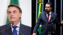 À esquerda, ex-presidente Jair Bolsonaro. À direita, deputado federal Guilherme Boulos (Psol-SP)