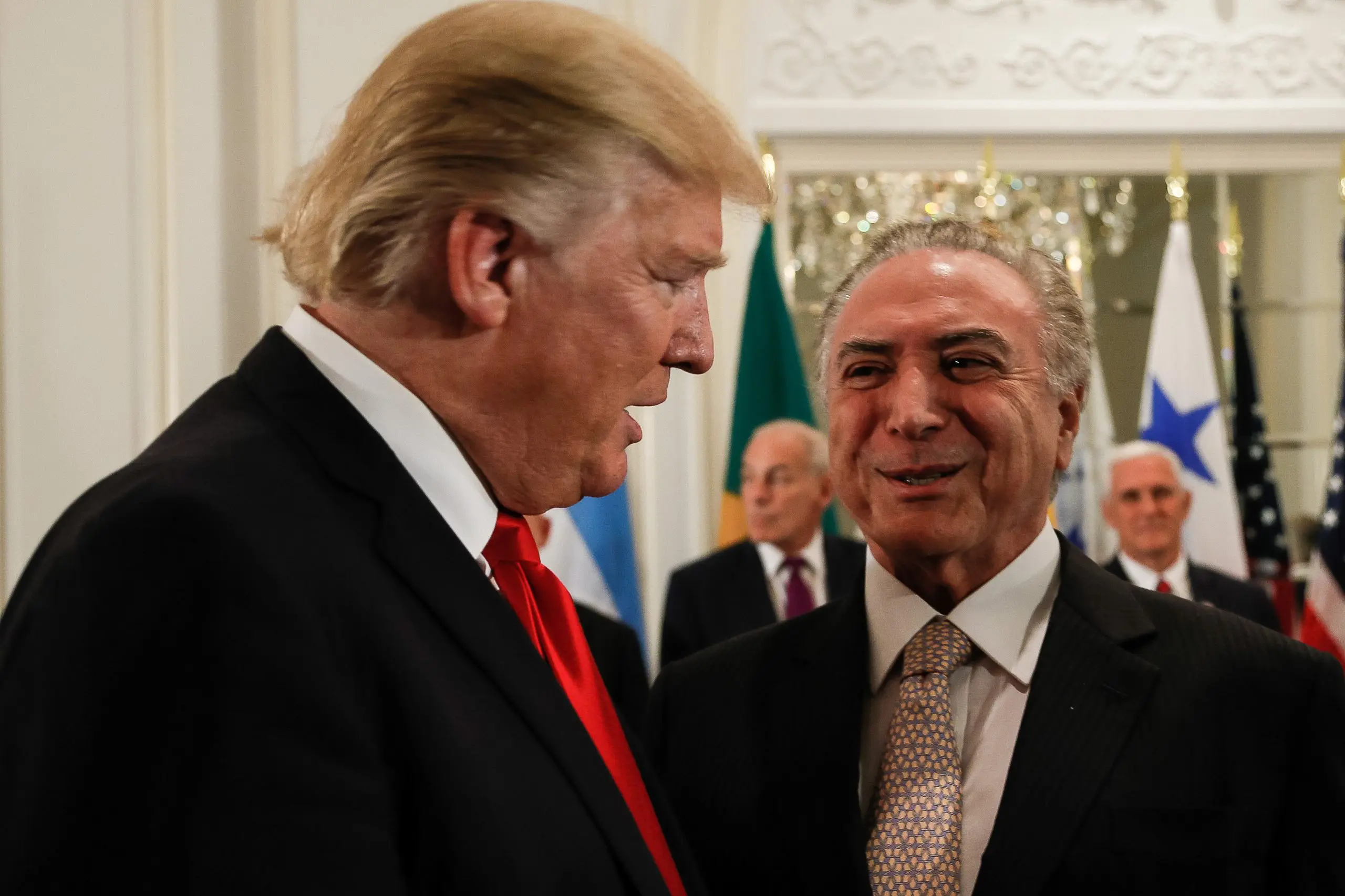Donald Trump e Michel Temer