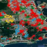 O Canal Pega Visão RJ lançou o mapa de atuação das facções criminosas em 2 de maio de 2024 | Foto: Reprodução/Redes sociais