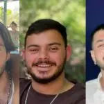 Eliya Cohen, Omer Shem Tov e Omer Wenkert foram libertados pelo Hamas | Foto: IDF/Divulgação