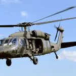 Helicóptero UH-60, do Departamento de Defesa dos EUA