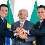 Hugo Motta, Lula e Davi Alcolumbre