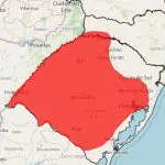 O aumento do calor deve-se à falta de chuvas regulares na parte norte da Argentina e no centro-oeste do Rio Grande do Sul | Foto: Reprodução/Inmet