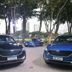 Os modelos Seres 3 e Seres 5, da fabricante chinesa: apenas 8 carros vendidos em um ano | Foto: Seres/Divulgação