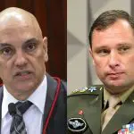 Alexandre de Moraes e o tenente-coronel do Exército Mauro Cid: precipitação do STF, segundo a PGR | Foto: Reprodução/Redes sociais