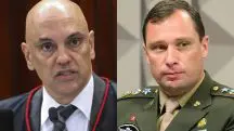 Alexandre de Moraes e o tenente-coronel do Exército Mauro Cid: precipitação do STF, segundo a PGR | Foto: Reprodução/Redes sociais