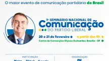 Peça publicitária de seminário do PL que terá representantes das principais plataformas de redes sociais no mundo | Foto: PL/Divulgação