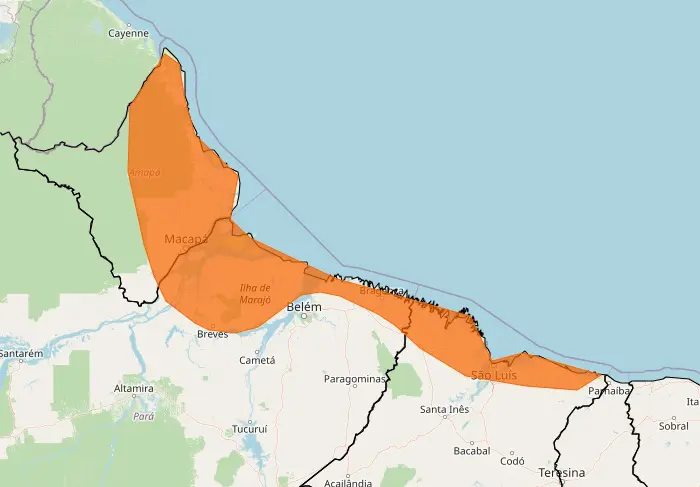 Segundo alerta laranja Inmet
