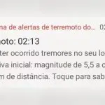 Alerta de terremoto foi enviado pelo Google a usuários na madrugada desta sexta-feira, 14 | Foto: Reprodução/X