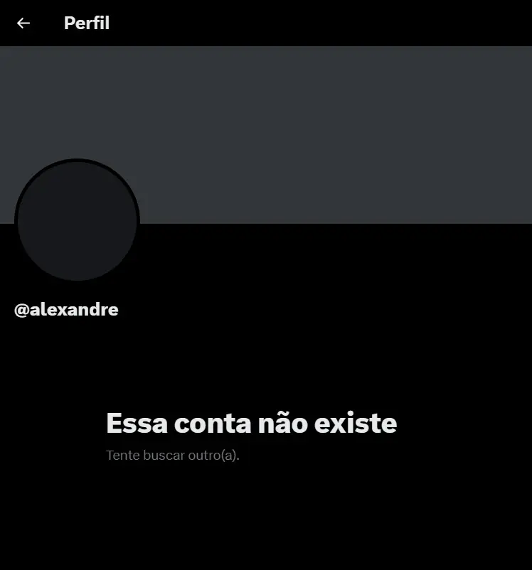 No X, perfil de Alexandre de Moraes estava hospedado no usuário @alexandre; perfil amanheceu desativado nesta sexta-feira, 21 | Foto: Reprodução