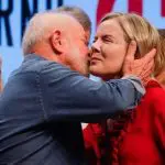 O presidente Lula e Gleisi Hoffmann
