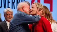 O presidente Lula e Gleisi Hoffmann