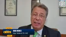 Bibo Nunes durante entrevista ao Jornal da Oeste | Foto: Revista Oeste