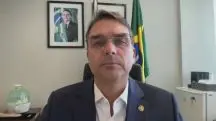 O senador Flávio Bolsonaro, durante entrevista à CNN | Foto: Reprodução/YouTube/CNN Brasil