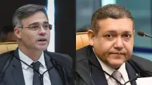 Os ministros André Medonça e Kássio Nunes Marques, do STF | Foto: Reprodução/Redes sociais