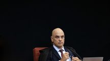 Ministro Alexandre de Moraes na sessão da 1ª Turma do STF (25/2/2025) | Foto: Rosinei Coutinho/STF