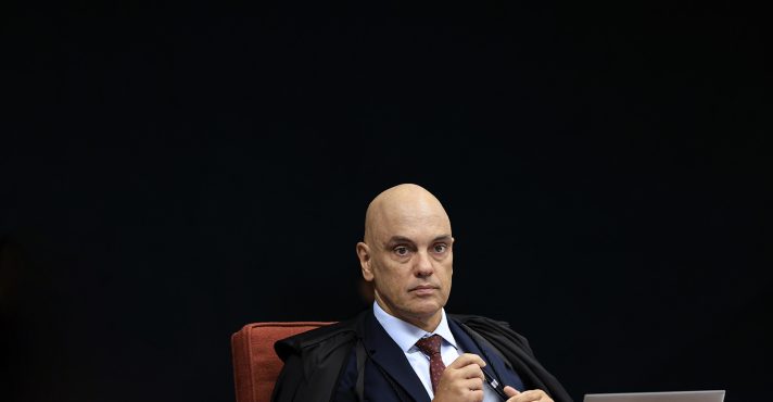 Ministro Alexandre de Moraes na sessão da 1ª Turma do STF (25/2/2025) | Foto: Rosinei Coutinho/STF