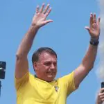 Bolsonaro, durante a manifestação pela anistia aos presos do 8 de janeiro – 16/3/2025 | Foto: Pedro Kirilos/Estadão Conteúdo
