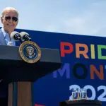 Joe Biden palestra durante evento do Orgulho LGBT | Foto: Casa Branca/Divulgação