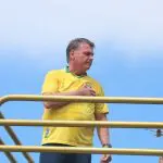 Bolsonaro durante a manifestação a favor da anistia em Copacabana | | Foto: Igor Villas Bôas/Revista Oeste