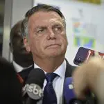 Bolsonaro, durante coletiva de imprensa sobre a licença de um os filhos, Eduardo 18/3/2025 | Foto: Ton Molina/FotoArena/Estadão Conteúdo