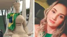 A estátua, o 'perdeu, mané' e Débora dos Santos: punição emblemática por parte dos ministros do STF | Foto: Reprodução/Twitter/X