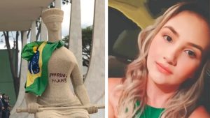 A estátua, o 'perdeu, mané' e Débora dos Santos: punição emblemática por parte dos ministros do STF | Foto: Reprodução/Twitter/X
