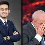 À esquerda, o deputado federal Kim Kataguiri; à direita, o presidente Luiz Inácio Lula da Silva