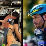 À esquerda, Polícia Civil de São Paulo prende Jeferson de Souza Jesus; à direita, ciclista Vitor Medrado