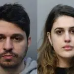 Rafael Novaes e Beatriz Maia, que saíram de Santos (SP) para visitar Cancún, no México: passagem por Miami acabou em conflito com as autoridades dos EUA | Foto: Reprodução/Twitter/X
