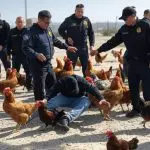 Agentes na fronteira durante apreensão de contrabando de animais e ovos: gripe aviária compromete abastecimento | Foto: Reprodução/Twitter/X