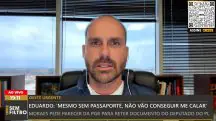 Em entrevista ao programa Oeste Sem Filtro, realizada nesta segunda-feira, 3, Eduardo afirmou que Moraes deve ser um dos principais nomes a sofrer sanções dos norte-americanos | Foto: Divulgação/Oeste