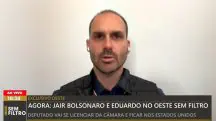 Eduardo Bolsonaro, em entrevista ao Oeste Sem Filtro desta terça-feira, 18