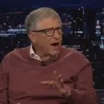 Bill Gates, durante entrevista: humanos não serão necessários para muitas coisas, segundo o empresário | Foto: Reprodução/YouTube
