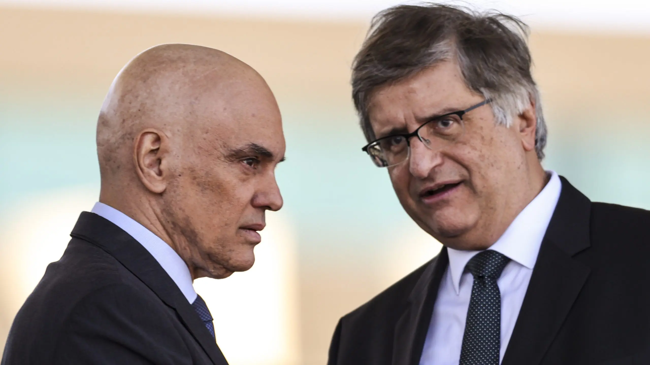 Alexandre de Moraes, do STF, e Paulo Gonet, procurador-geral da República | Foto: Marcelo Camargo/Agência Brasil