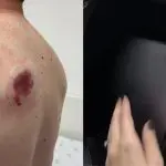 Homem baleado salvo por notebook