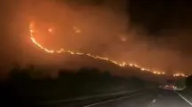 O combate ao incêndio começou nesta quinta-feira, 27. A força-tarefa contou com o esforço de 25 militares e o apoio de dois aviões | Foto: Reprodução/X