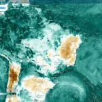 Previsão de umidade relativa do ar para a tarde de sábado (15).