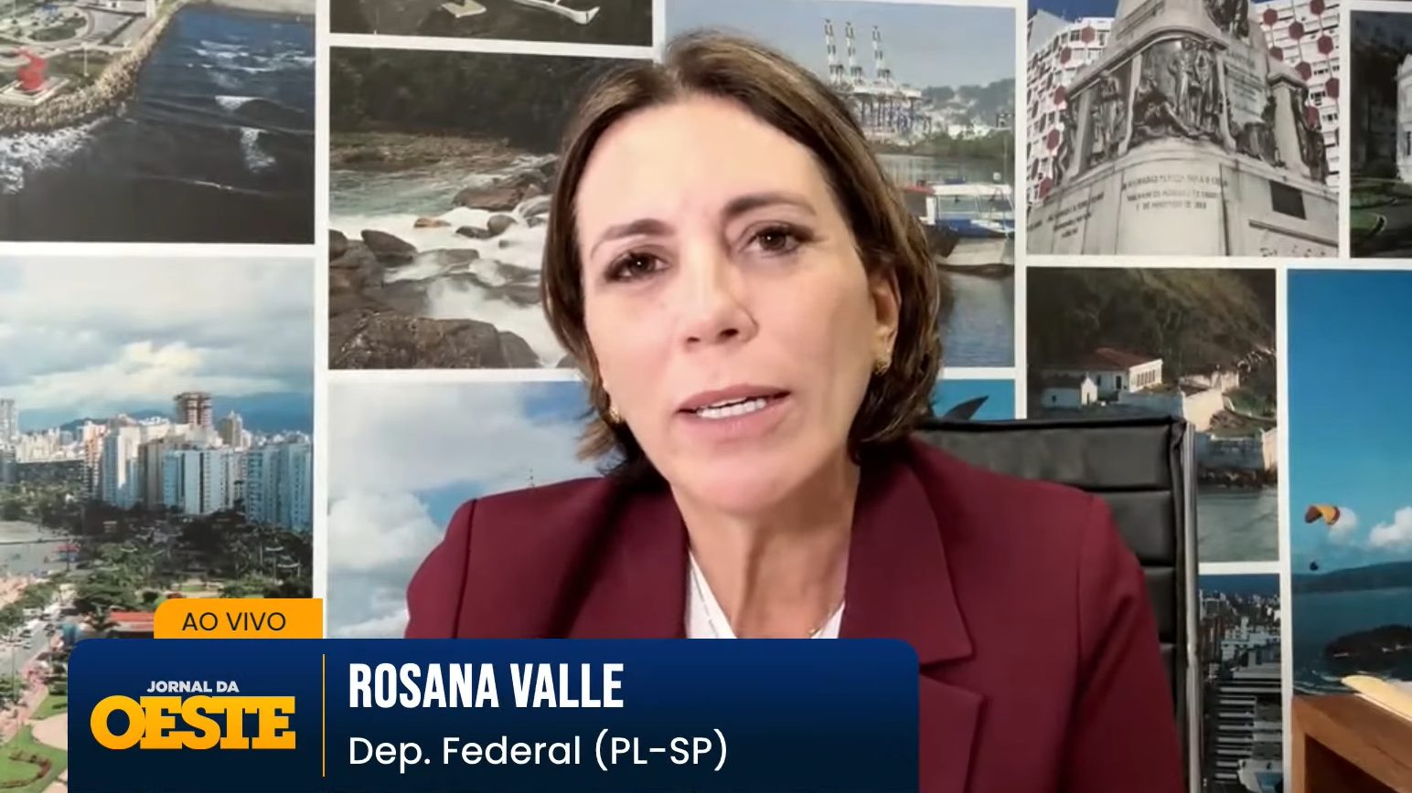 Rosana Valle concede entrevista ao Jornal da Oeste | Foto: Revista Oeste Eduardo Bolsonaro